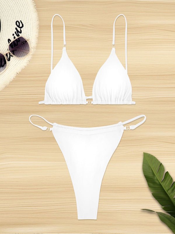 Simple solid color sexy bikini - Securing Secrets Boutique LLC